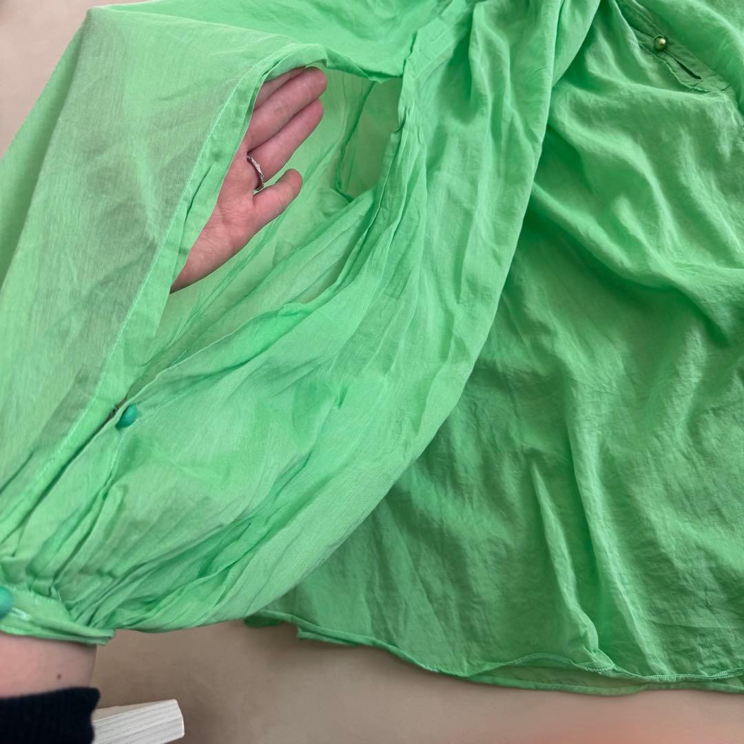 【超美品✨】forte_forte コットンシルク ギャザーブラウス イタリア製