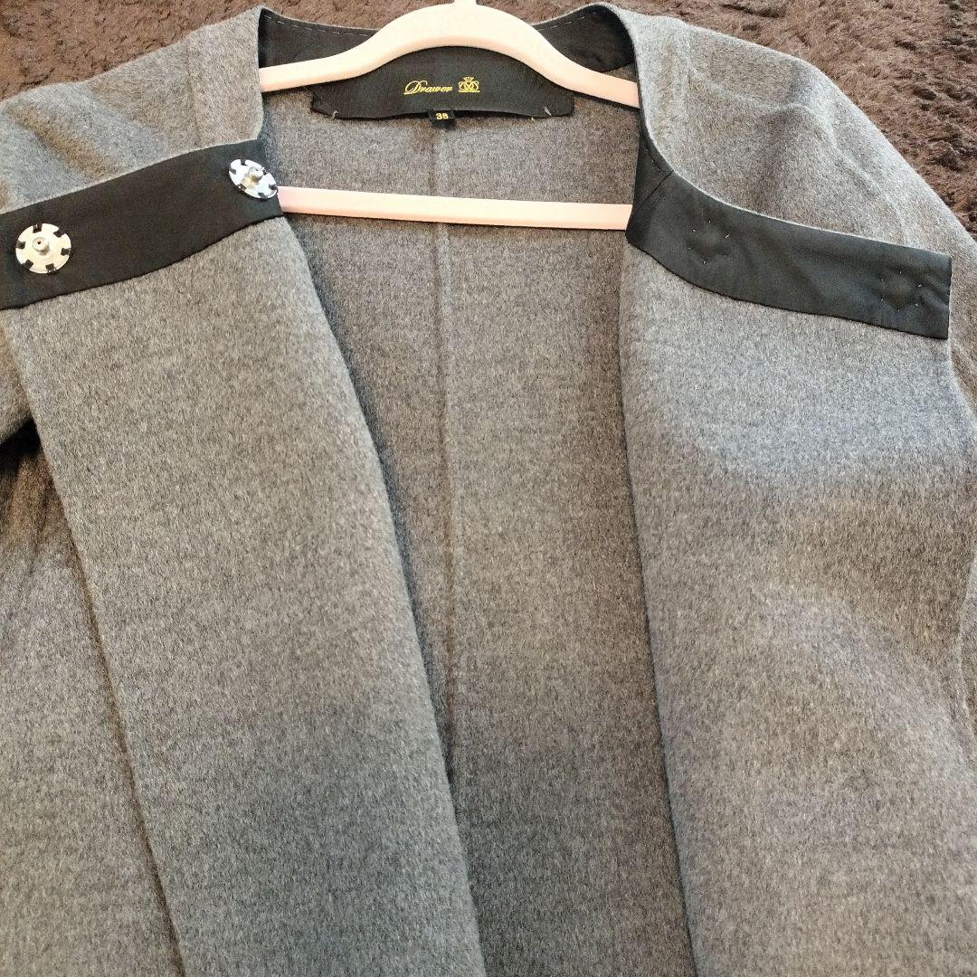 Drawer グレー ショート丈ポンチョ 38