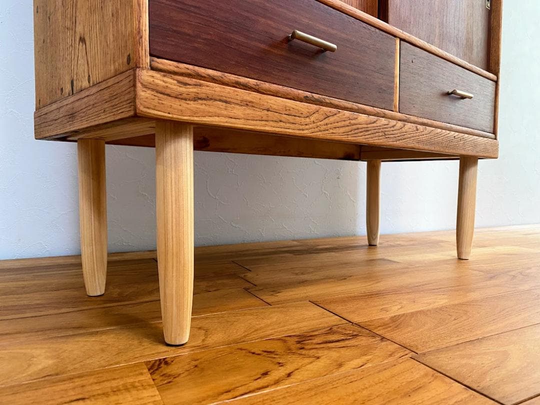 おりつ　50s ジャパンヴィンテージ 食器棚 カップボード 仕上済