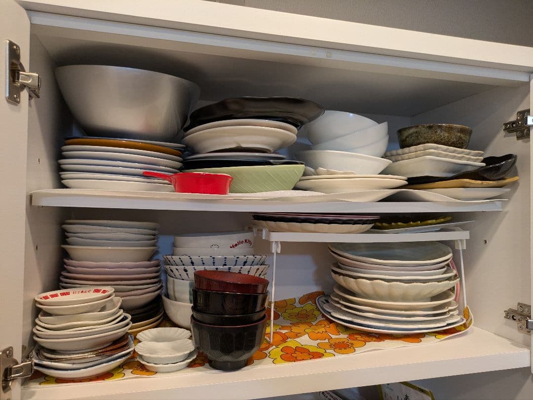 【処分特価】食器棚 カップボード 大川家具 完成品 幅120cm （設置作業込）