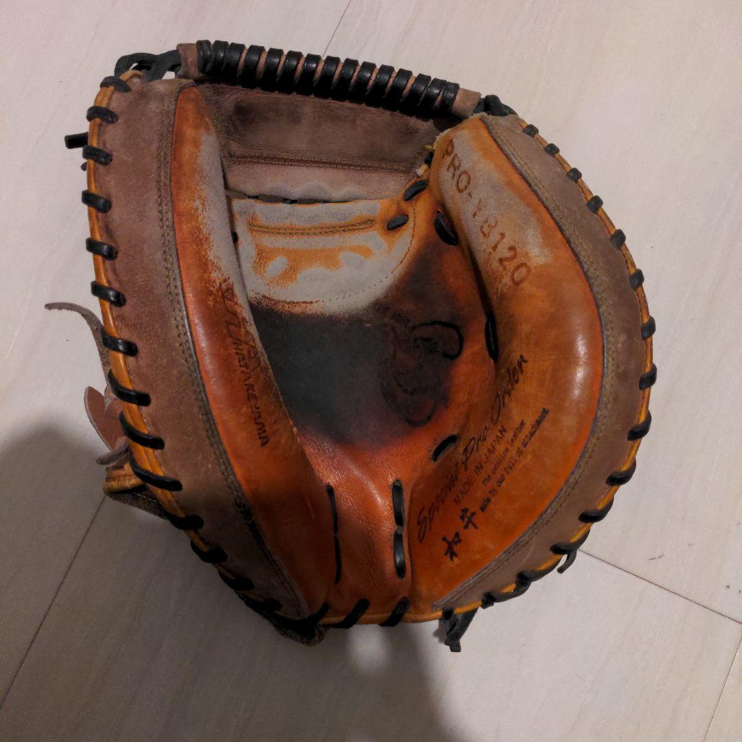 ハタケヤマ　硬式　キャッチャーミット　プロ野球ブルペン捕手