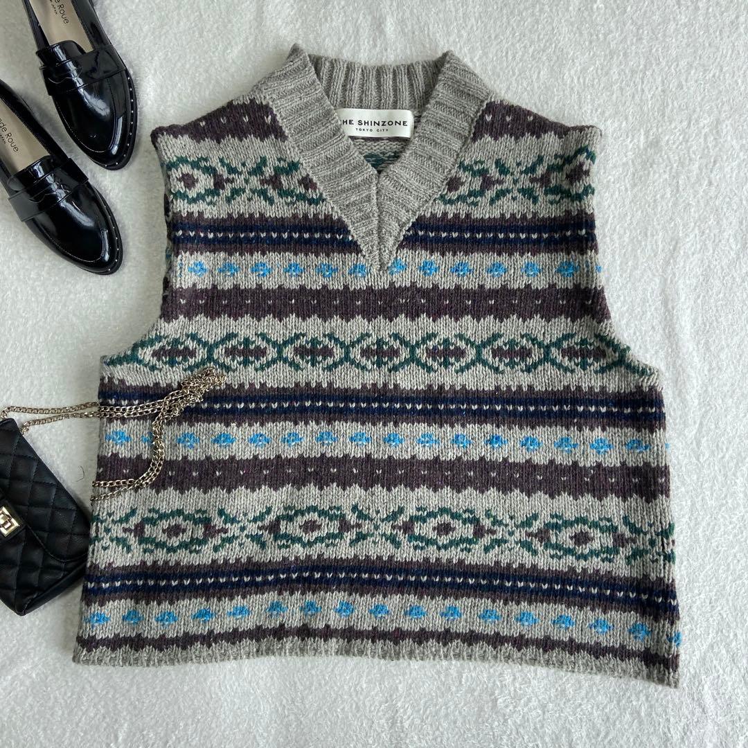 よねきち様。THE SHINZONE フェアアイルベスト FAIR ISLE