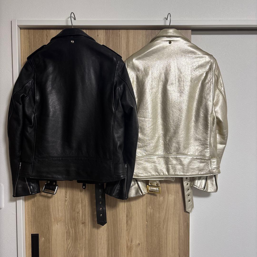 Schott ワンスターゴールドダブルライダースジャケット 40