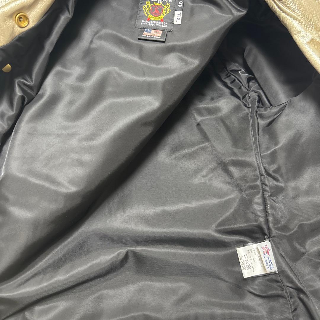 Schott ワンスターゴールドダブルライダースジャケット 40