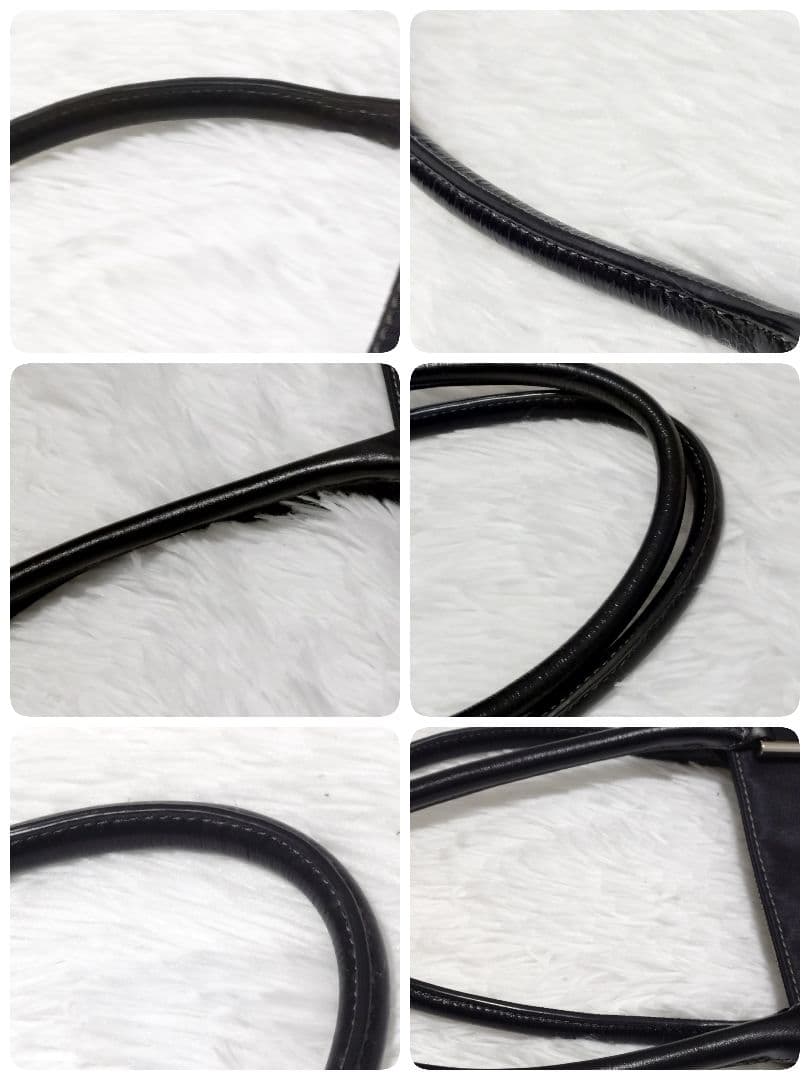 ポールスミス トートバッグ ブラック ナイロン×レザー ビジネス 通勤