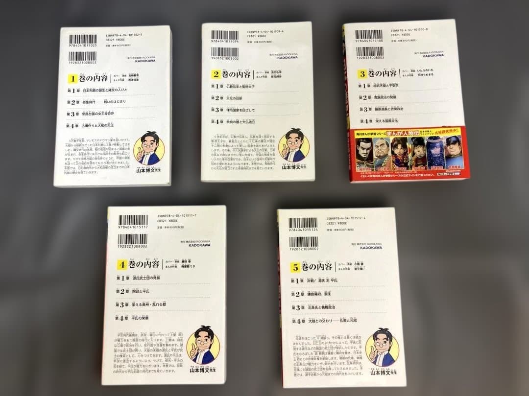 角川まんが学習シリーズ 日本の歴史 全15巻定番セット