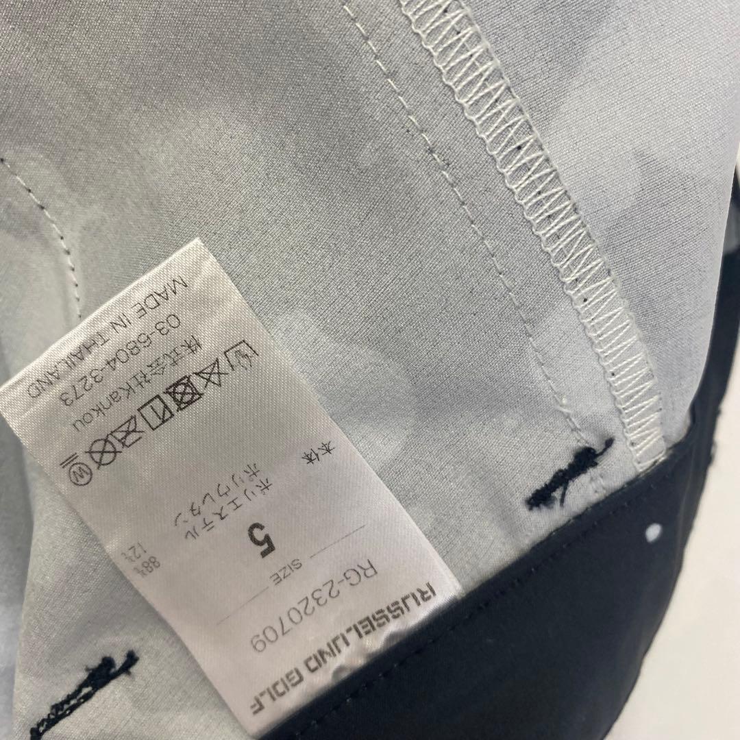 ラッセルノ　ブラック ナイロン　ゴルフ　トップスのみ