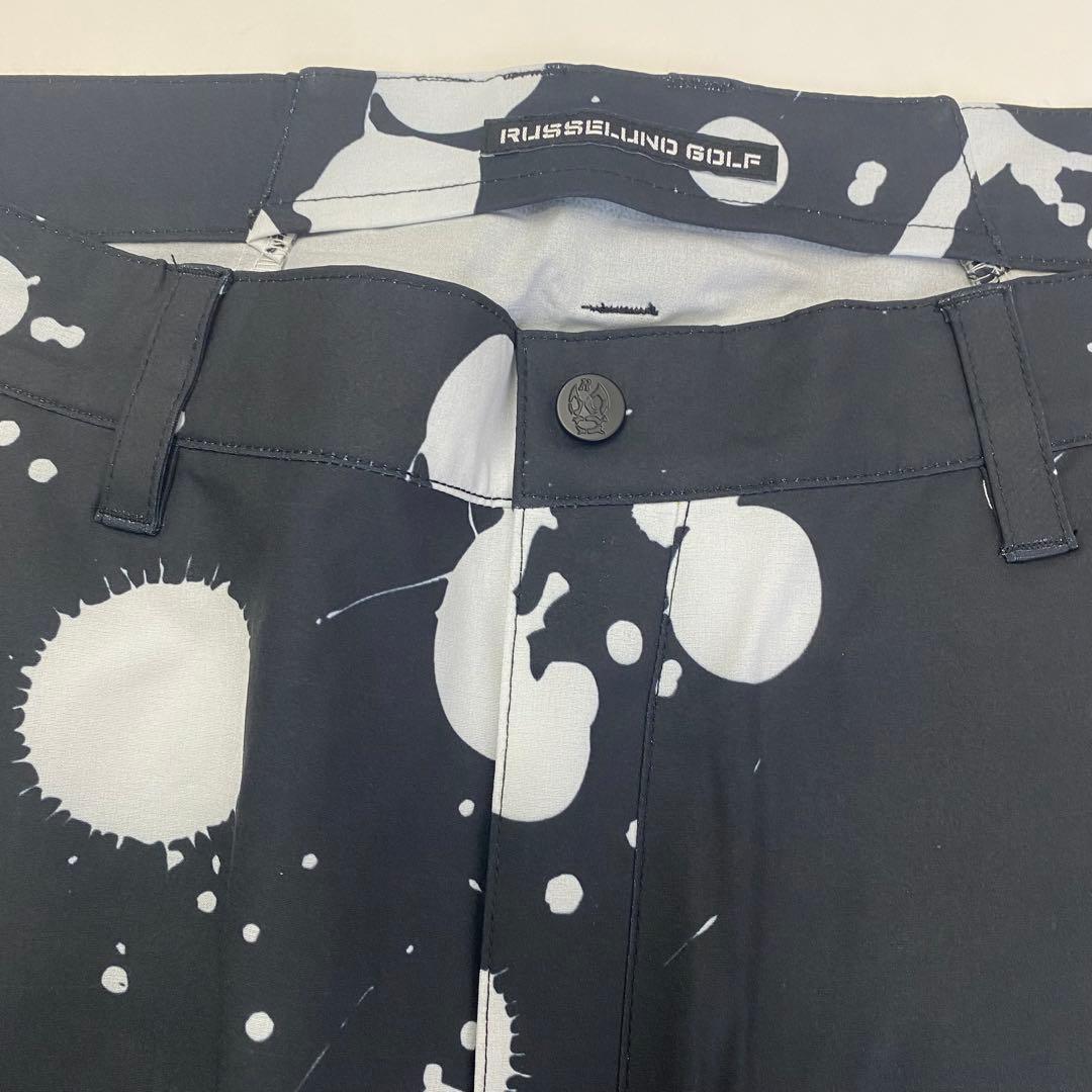 ラッセルノ　ブラック ナイロン　ゴルフ　トップスのみ