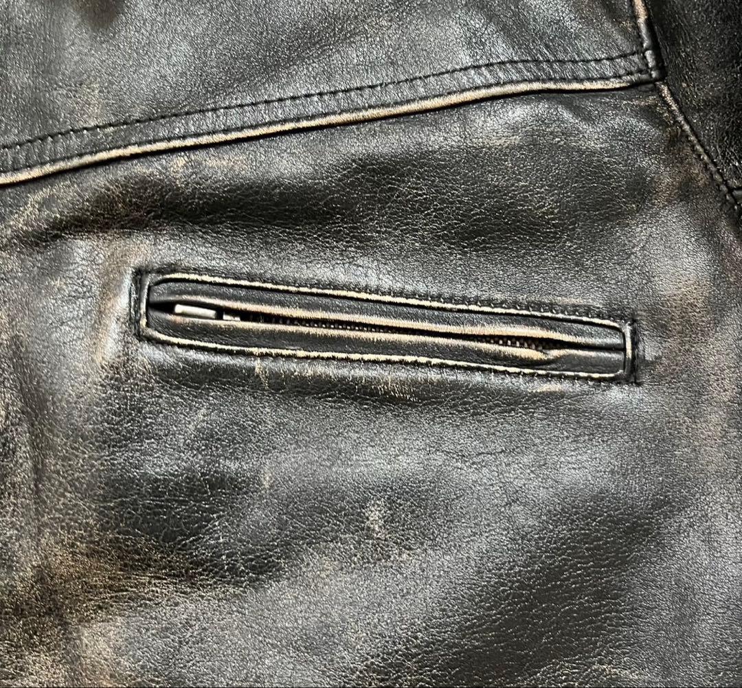 avirex 90s レザージャケット　レザーカーコート　M モーガン蔵人