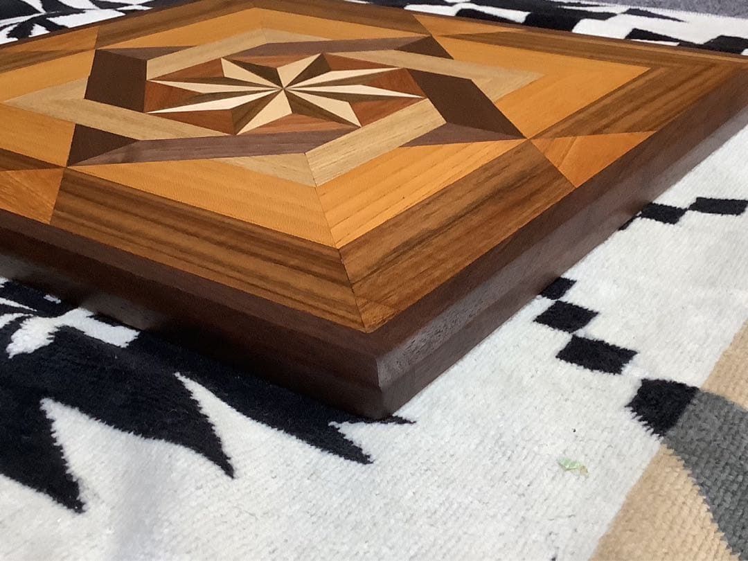 三脚テーブル天板　3D柄スクエア15