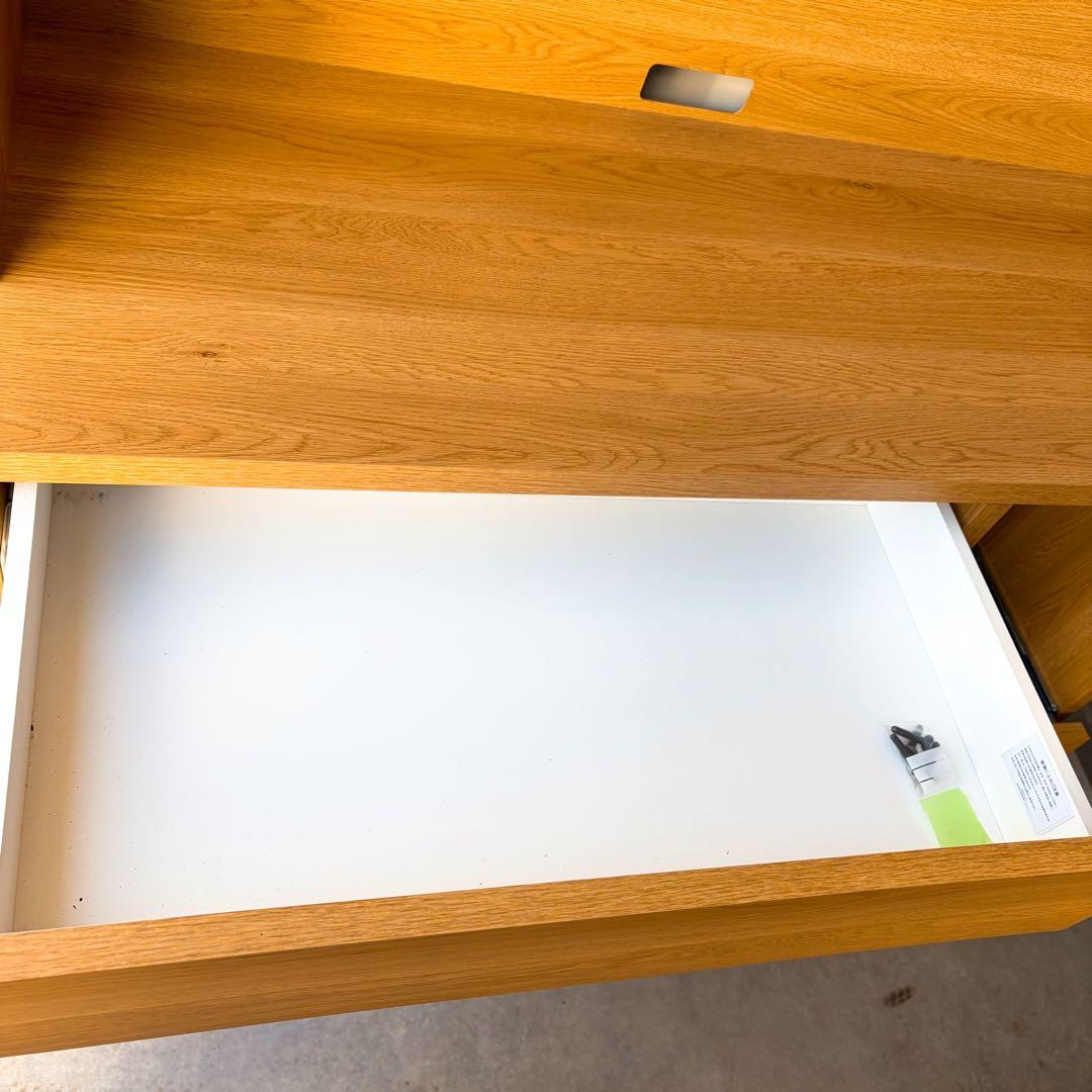 取付無料！ウニコ スタード 廃盤 北欧風天然木ナチュラルキッチンボード 食器棚✨