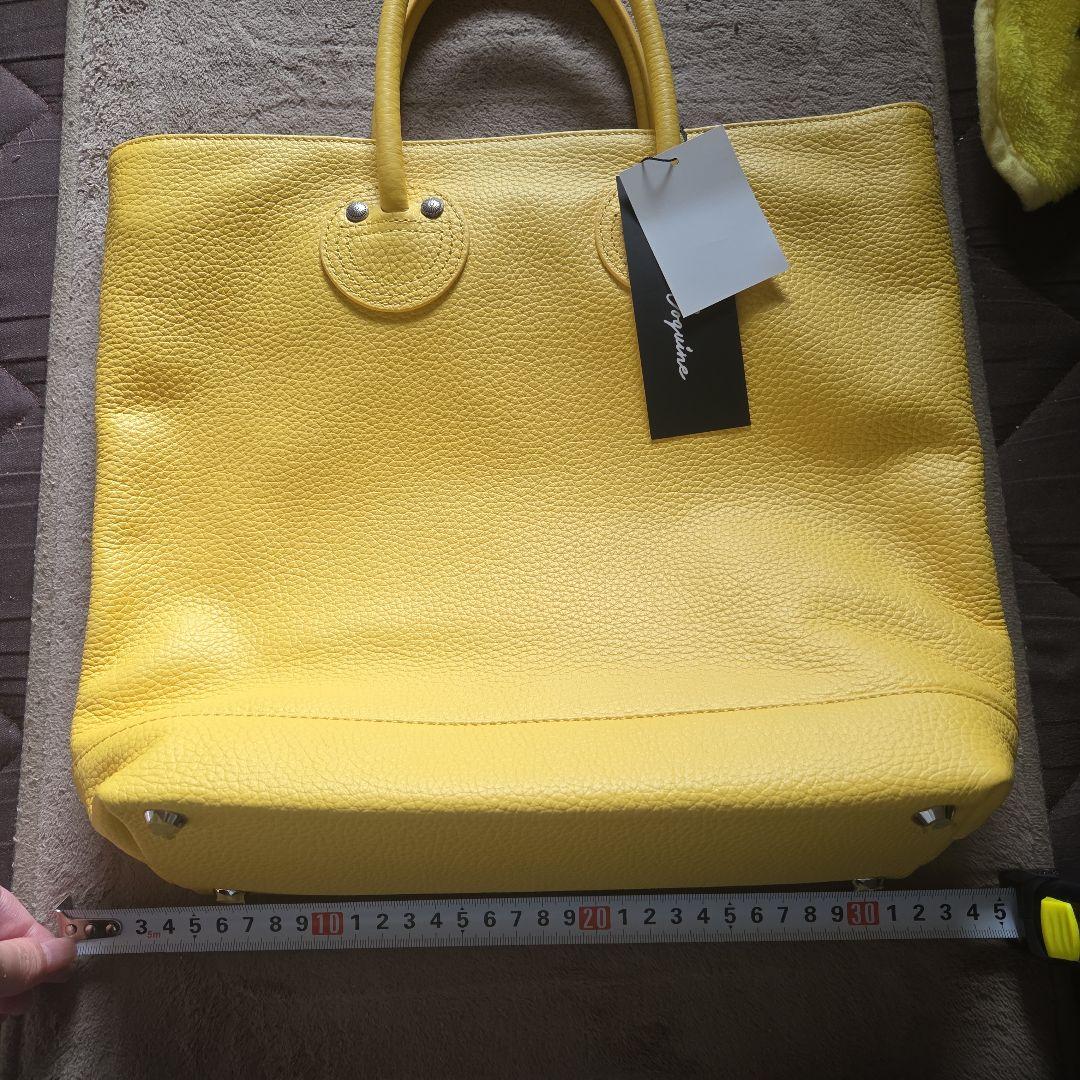 Anne Coquine イエロー 牛革 トートバッグ アンコキーヌ