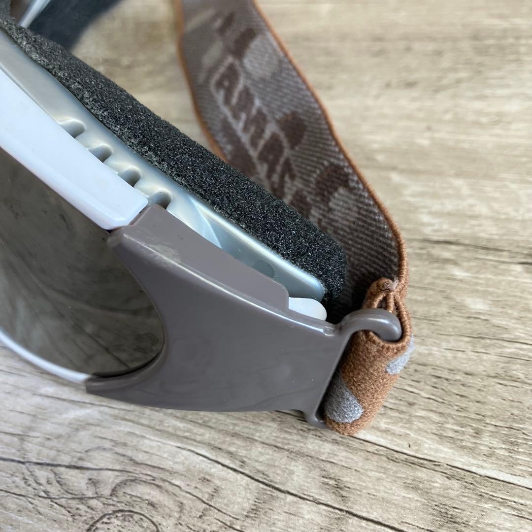 3F 【KAZAMA ストラップ・バックル式】スノーボード ゴーグルミラーレンズ