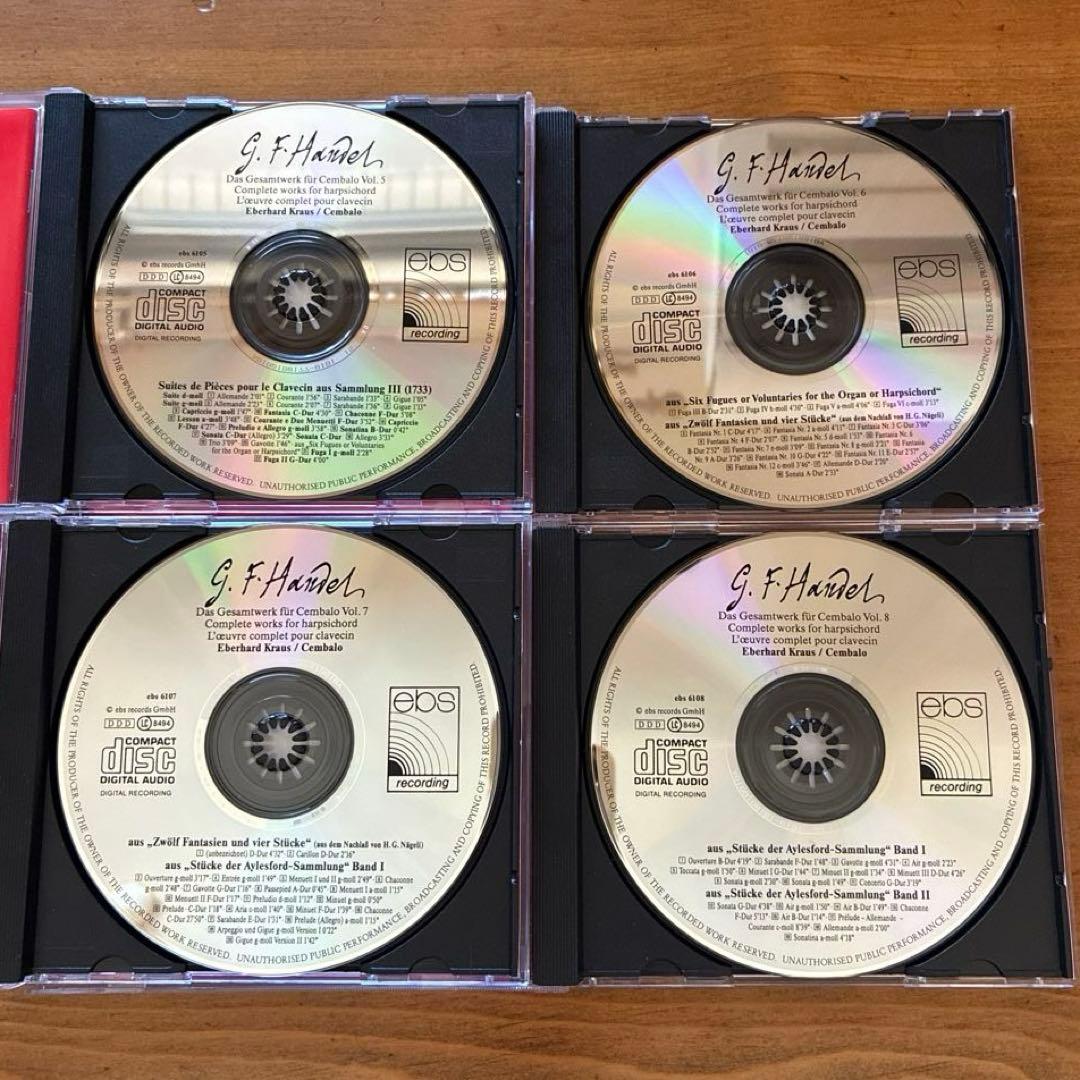 G.F.ヘンデル　チェンバロ作品全集　エーベルハルト・クラウス　10CD
