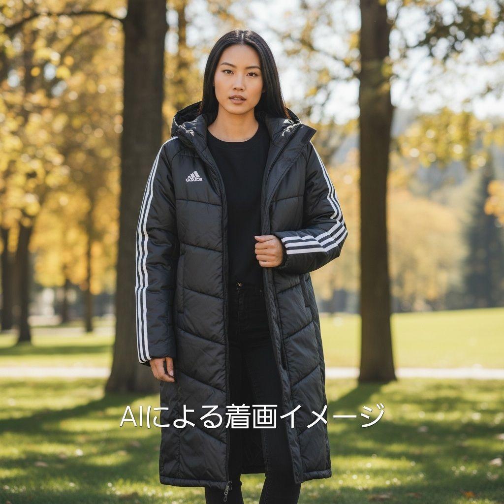 アディダス ベンチコート 160サイズ フード付き メンズS レディースM
