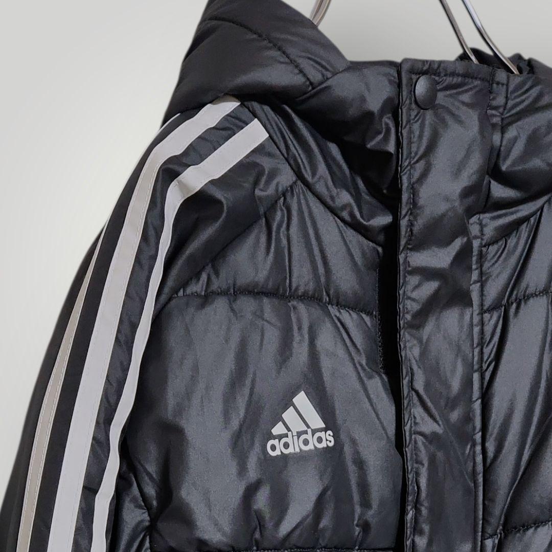 アディダス ベンチコート 160サイズ フード付き メンズS レディースM