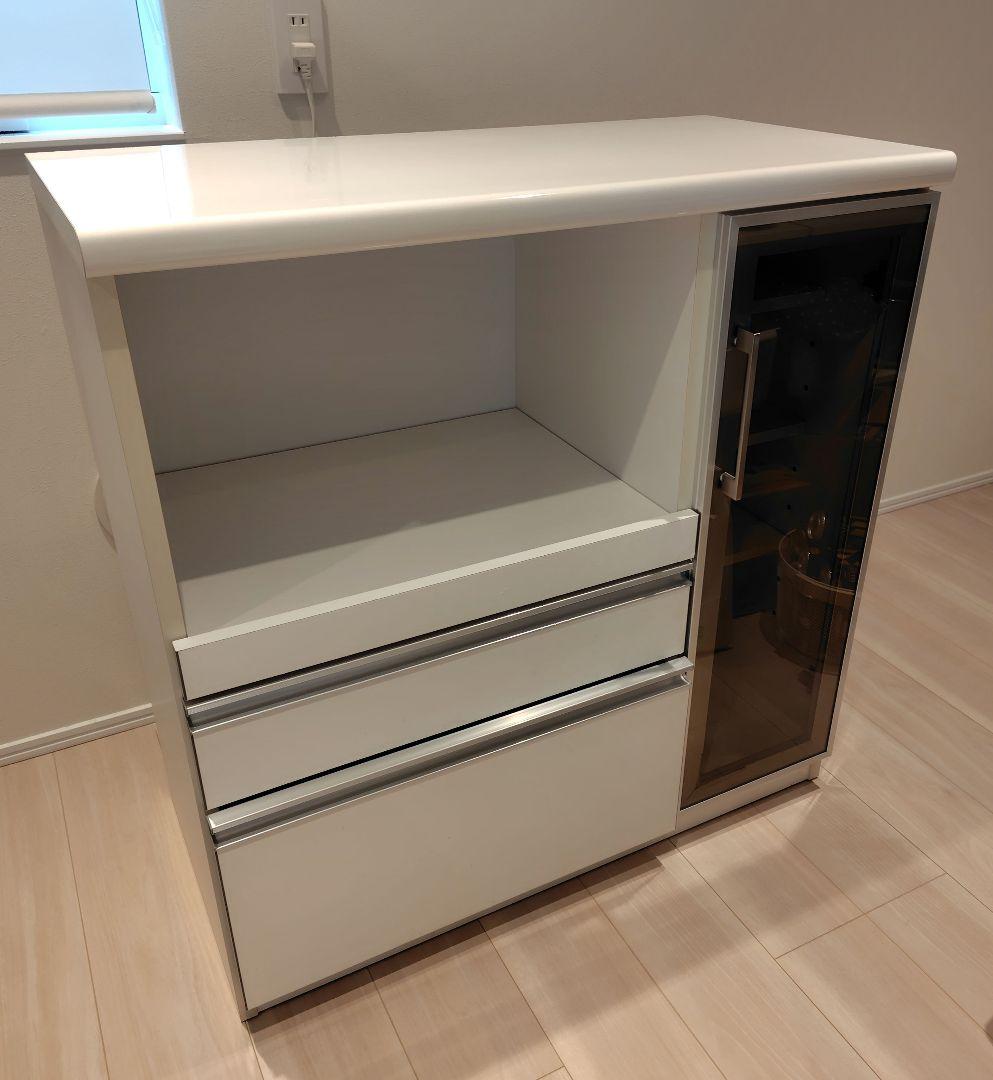 キッチンカウンター レンジ台 幅90cm 完成品 古賀家具 国産 収納 引き出し