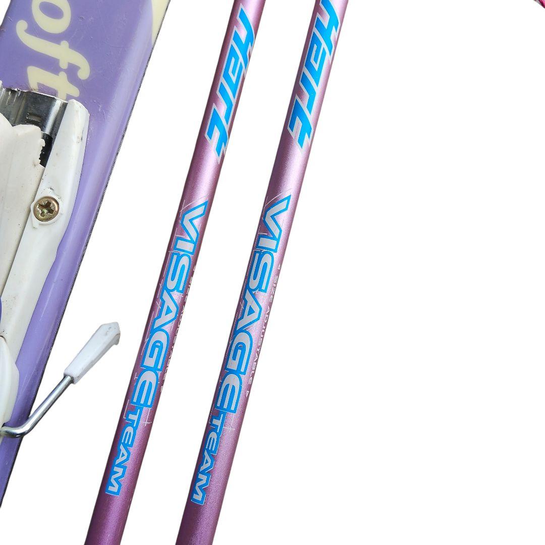 KAZAMA 130cm ストック Hart 70-105cm ビンディング付き