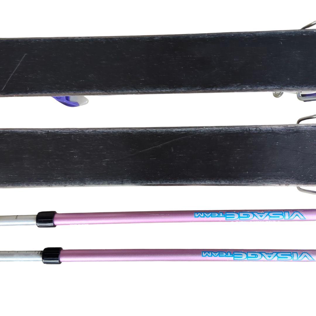 KAZAMA 130cm ストック Hart 70-105cm ビンディング付き