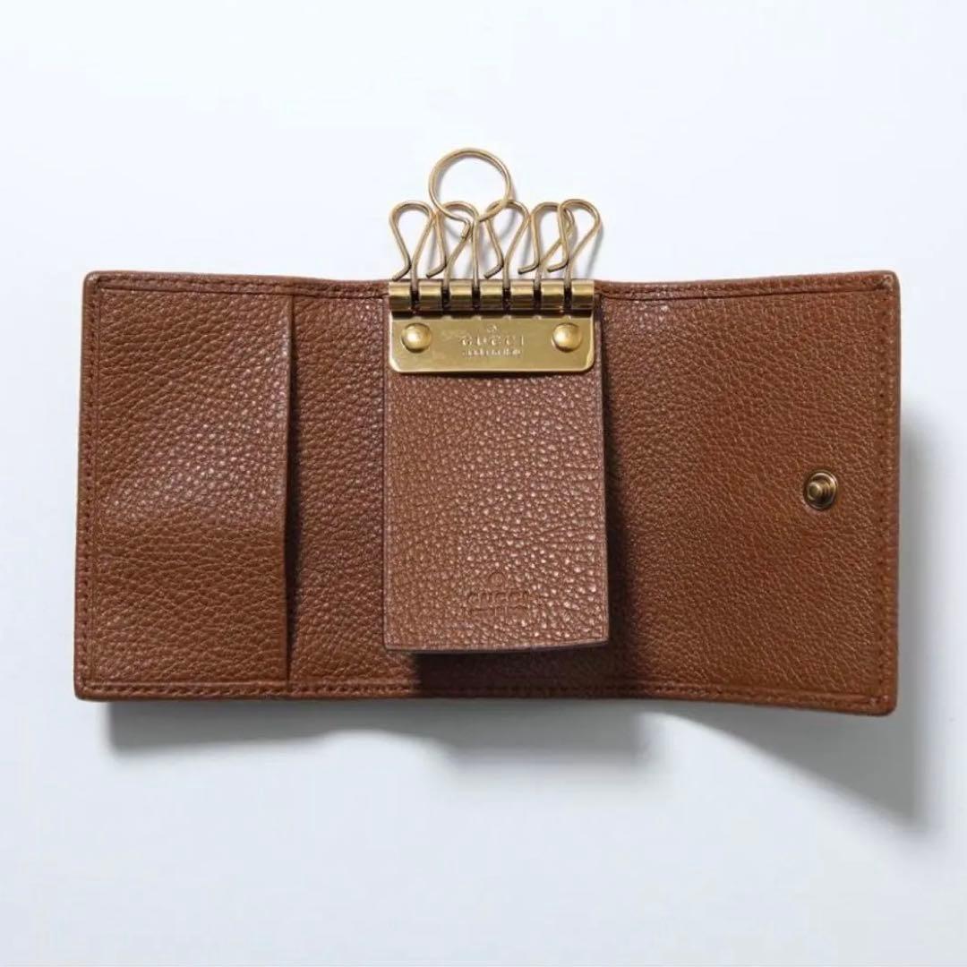 GUCCI キーケース　DIANAバンブー　ブラウンレザー　新品　ギフト包装済