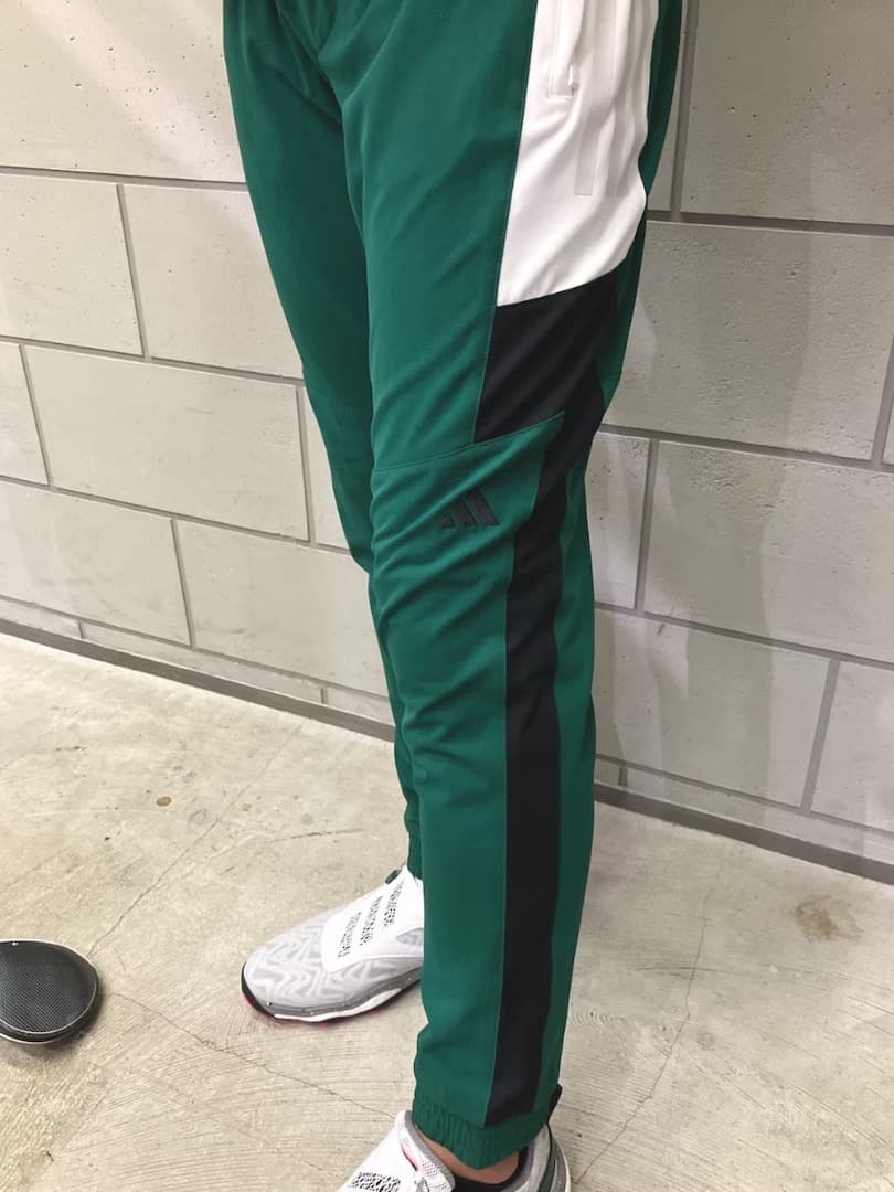 【79】秋冬 定価14,300円 アディダス ゴルフ ジョガーパンツ 緑