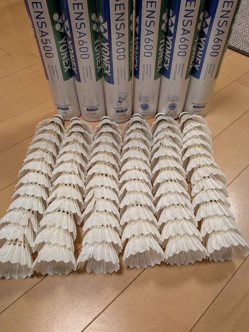 バドミントン中古シャトル 6本セット(72球)