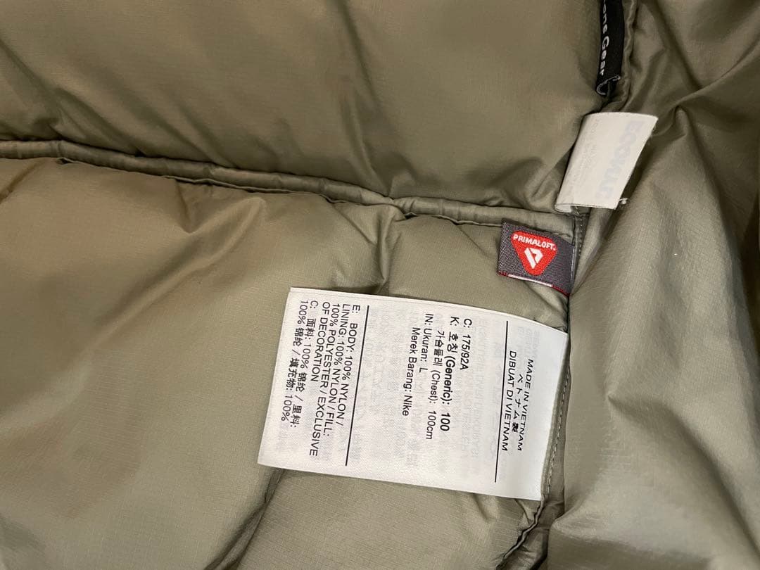 ACG THERMA-FIT ブラックダウンベスト