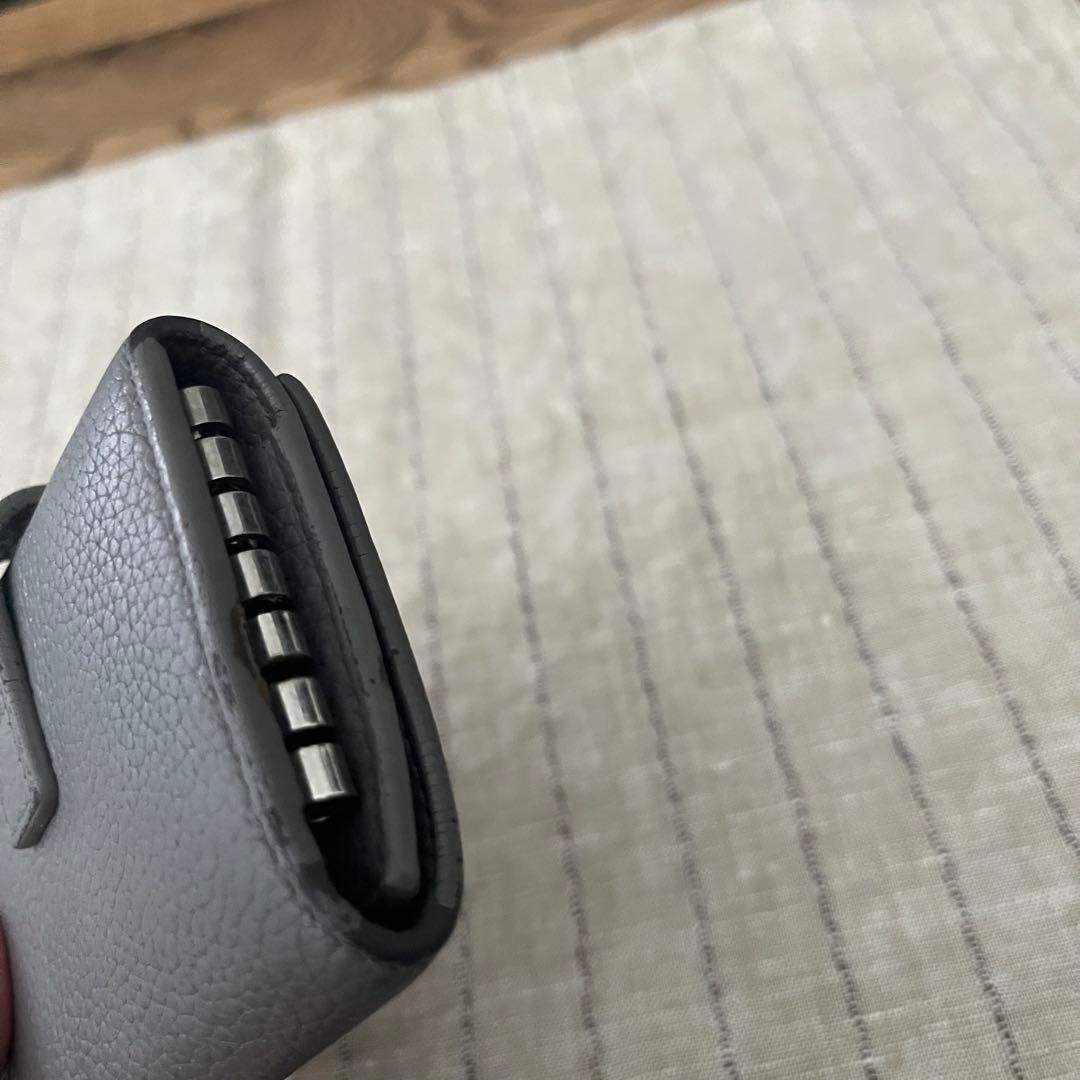 サンローラン　キーケース　6連　キーリング　レザー　ダークグレー