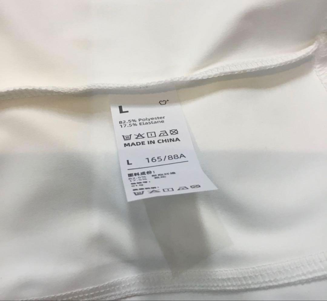 ホワイト ジップアップジャケット レディース