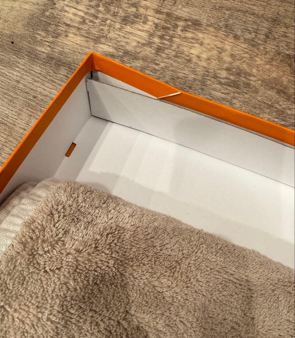 【cho】HERMES エルメス　アヴァロン　バスタオル　箱袋リボン付き