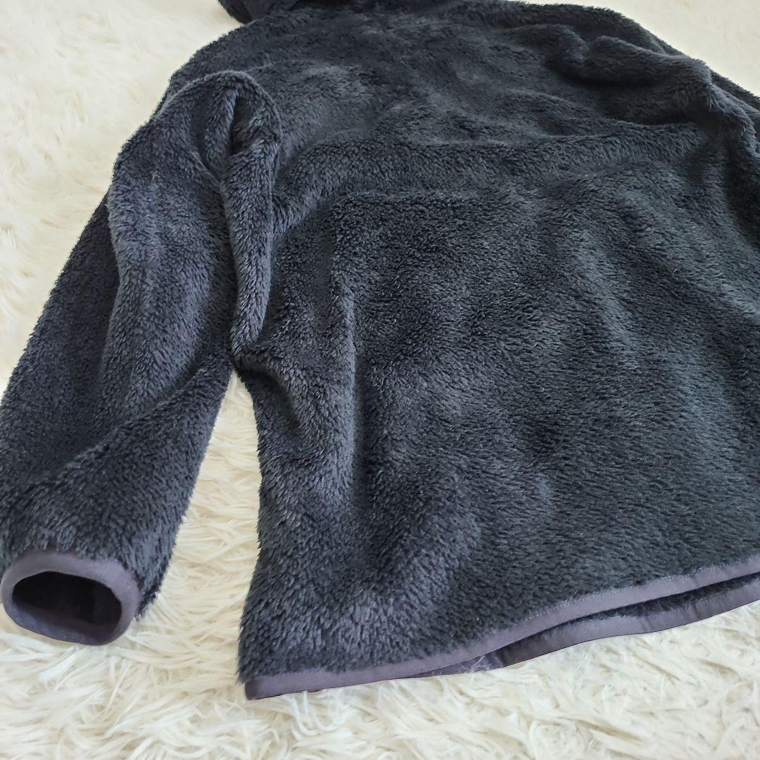 【美品】TATRAS タトラス　 ボア　パーカー　ブラック