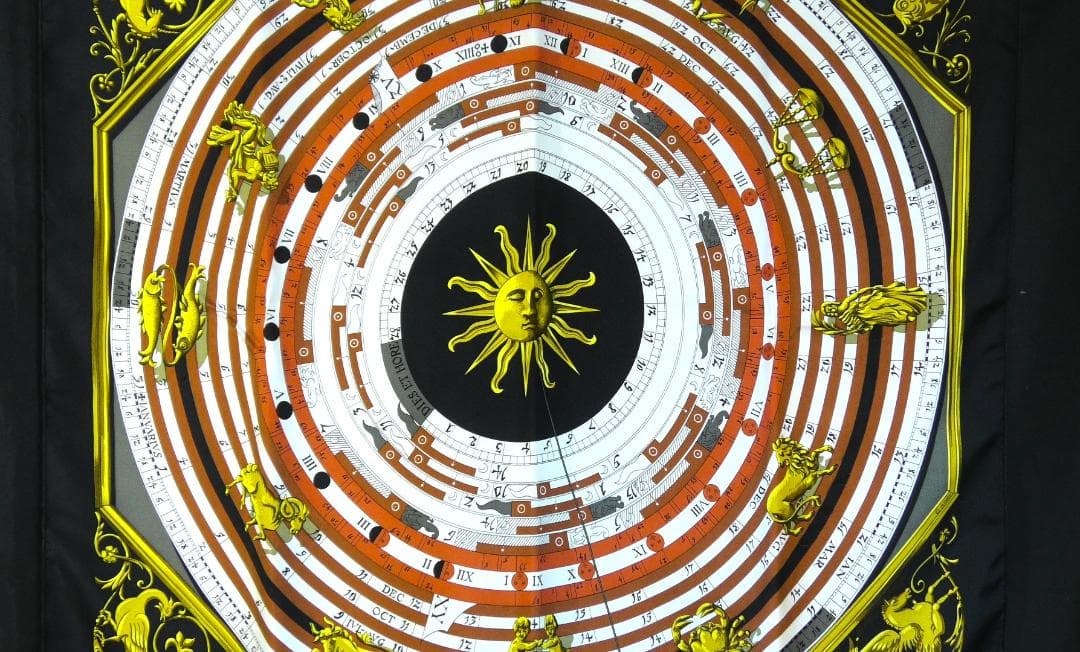 美品　HERMES エルメス　大判スカーフ　カレ90　 D508