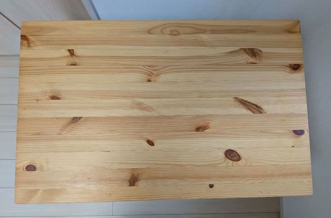 無印良品 パイン材テーブル/デスク・折りたたみ式　2個セット