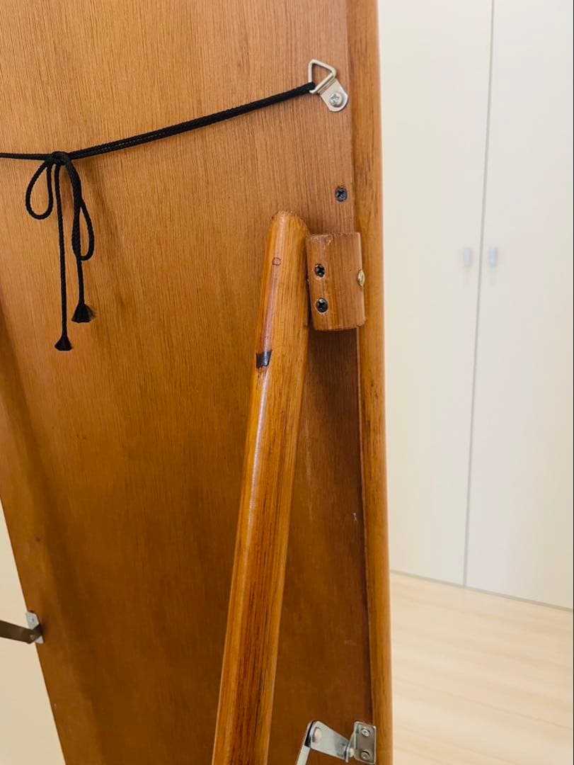 ラタン　姿見　大きい　藤　スタンド