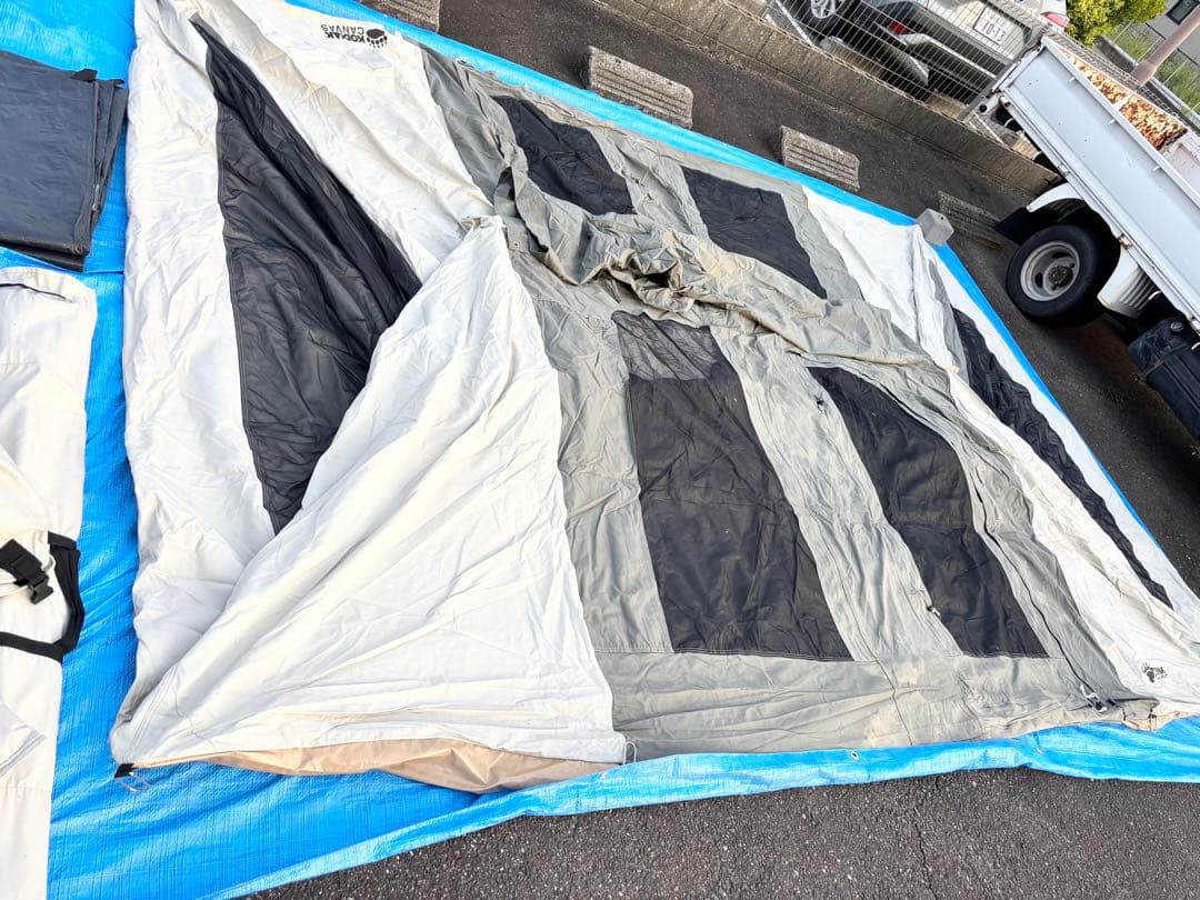 【愛知】 コディアック キャンバス 8人用 グランドシート付 ジャンク