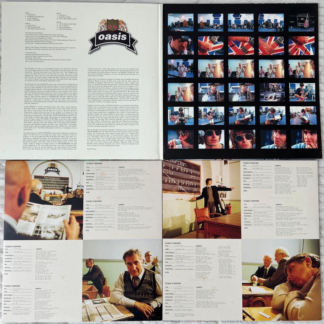 oasis masterplan UKオリジナル 2LPレコード　オアシス