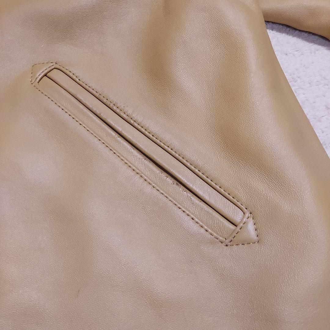 SKOOKUM シープ レザー コーチジャケット マスタード