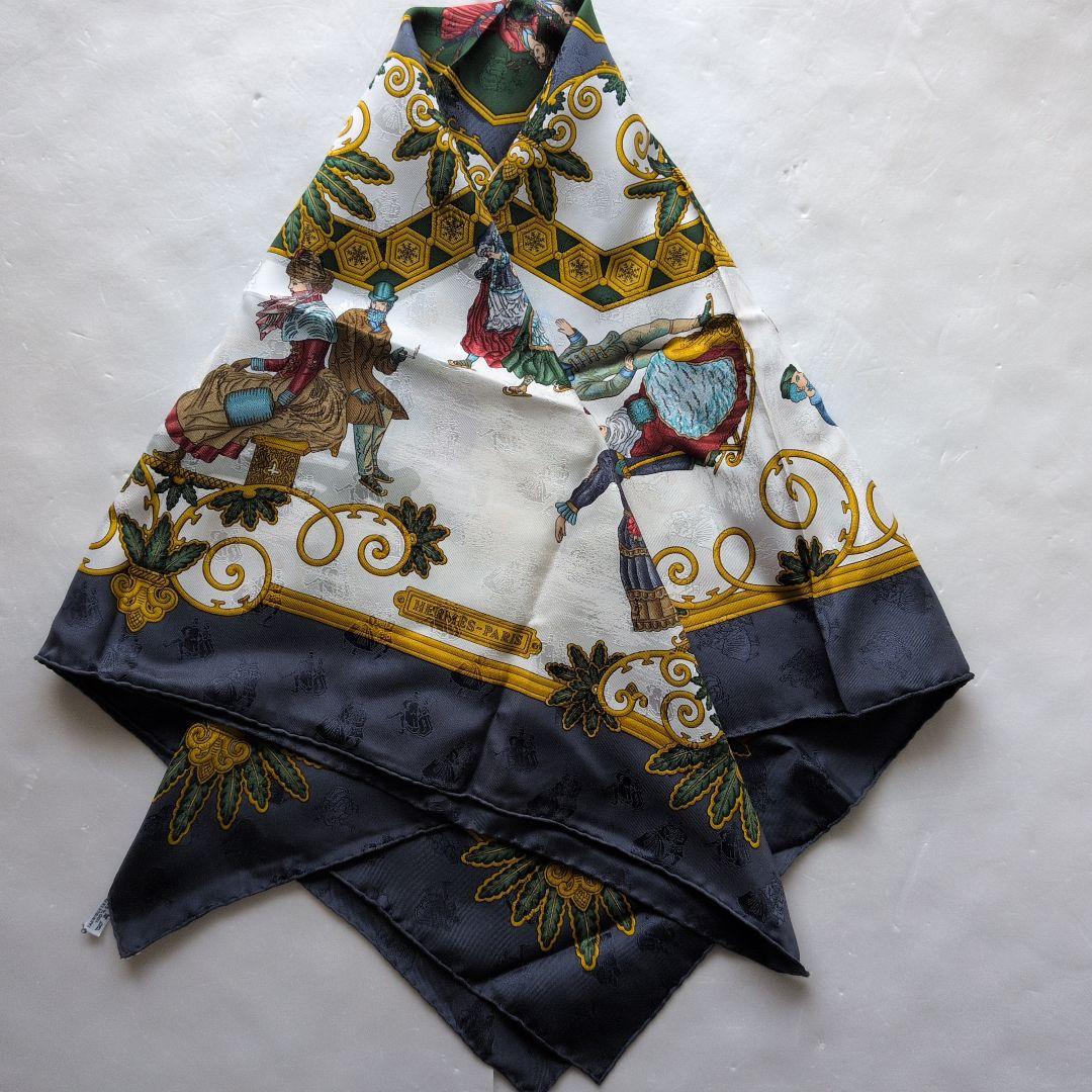 HERMES Joies d'Hiver スカーフ 冬の愉しみ