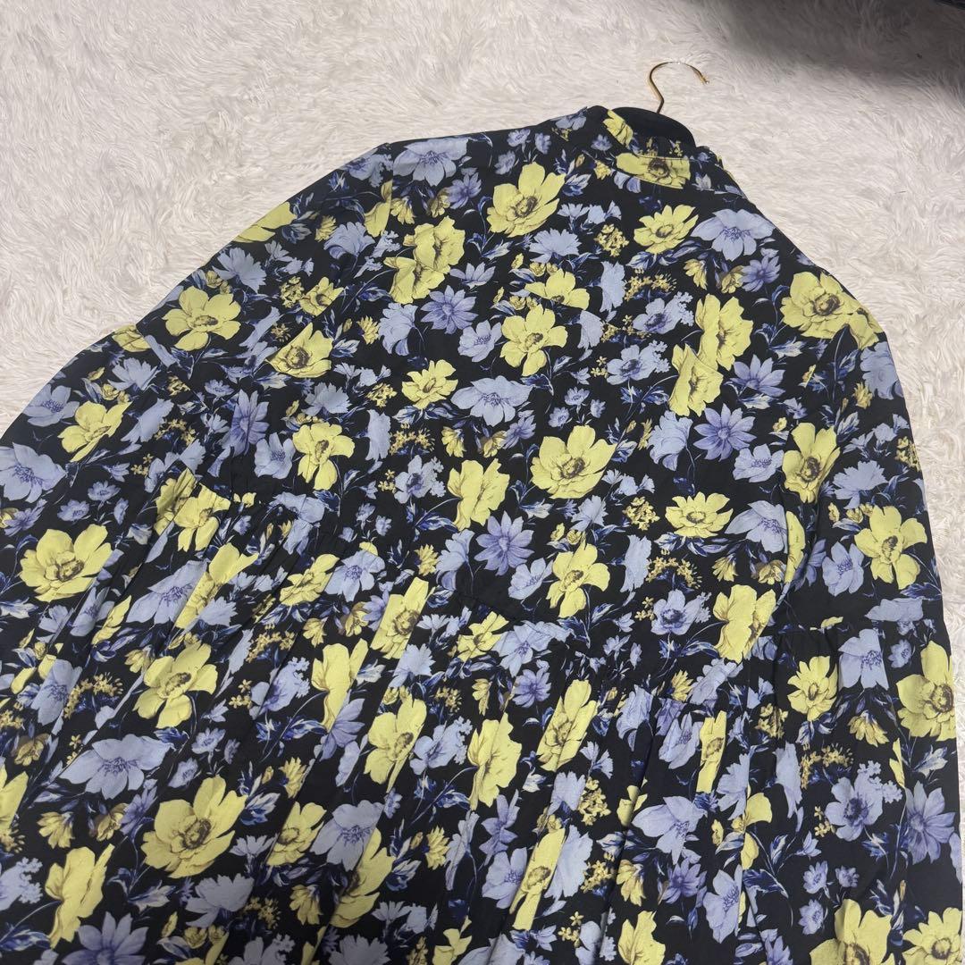 美品 GRACE CONTINENTAL フラワープリントカフタンワンピース