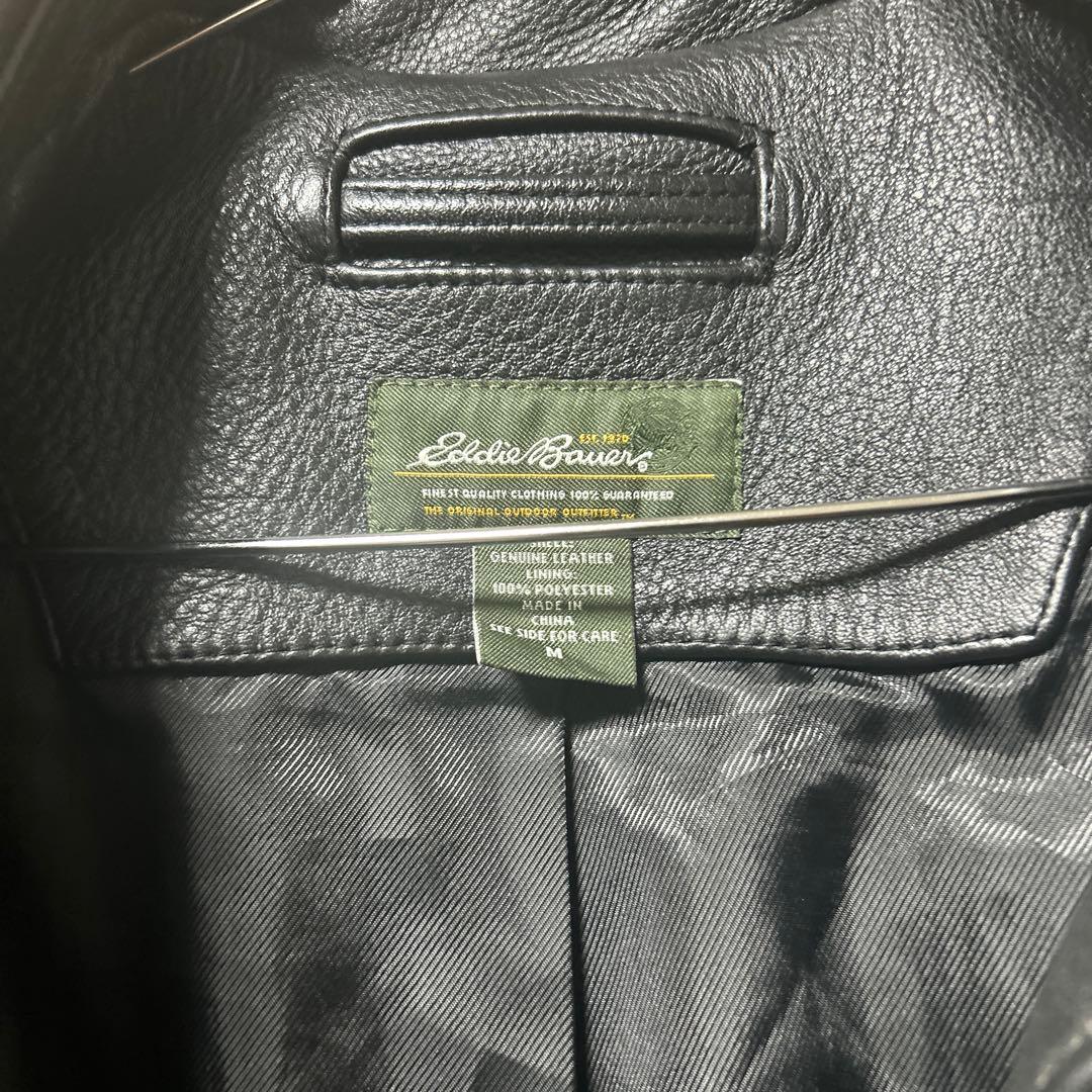 さ*9様 Eddie Bauer 本革ブラックジャケット