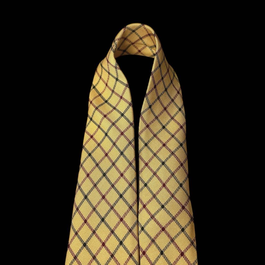 ラルフローレン シルクネクタイ 馬 犬柄 絵画風 クラシックチェック