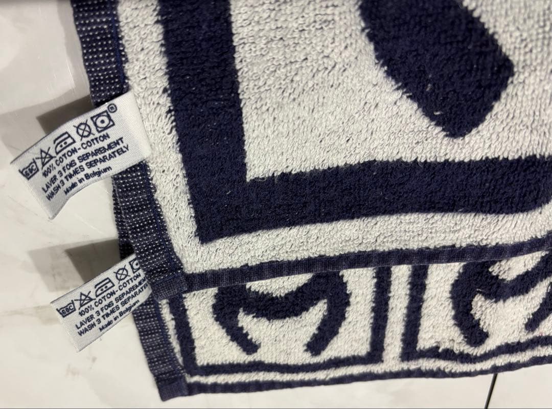 CHANEL タオル2枚セット ネイビー