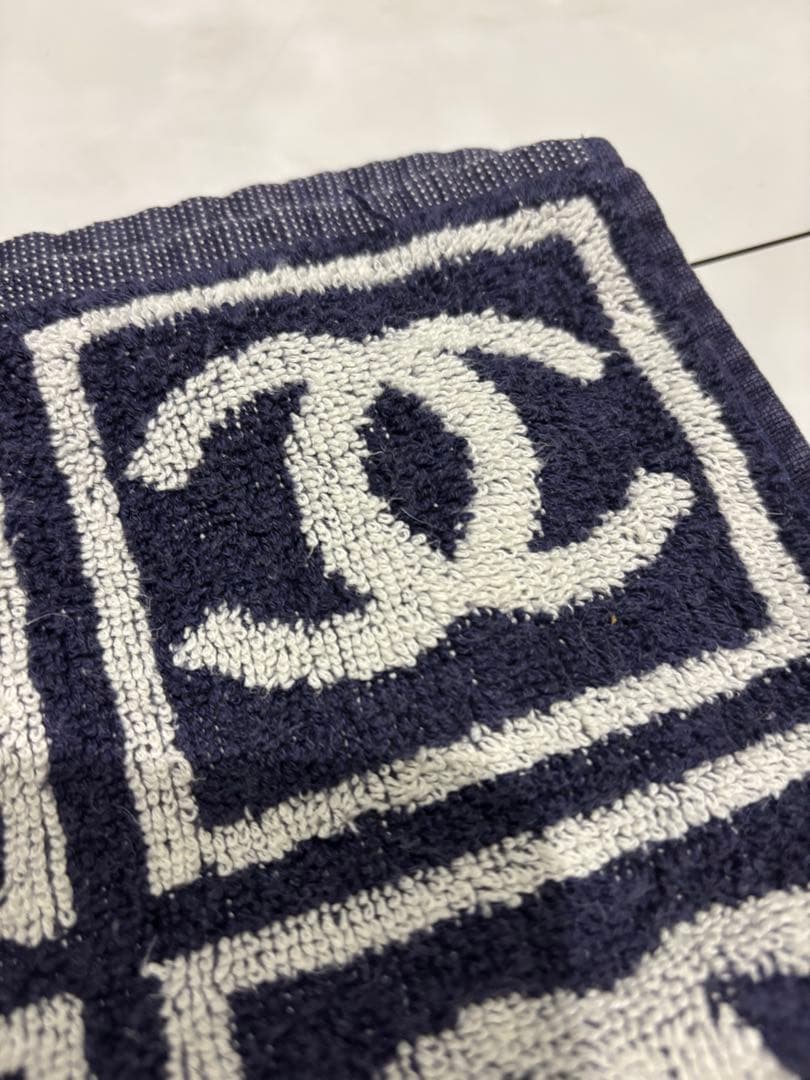 CHANEL タオル2枚セット ネイビー