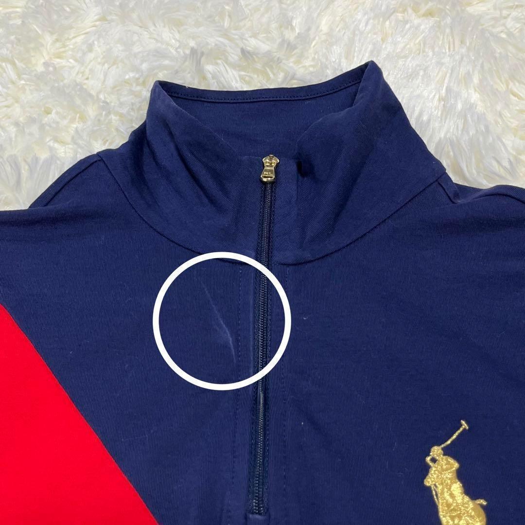ラルフローレン　スポーツ　ゴルフ　ハーフジップ　カットソー　ポニー　刺繍