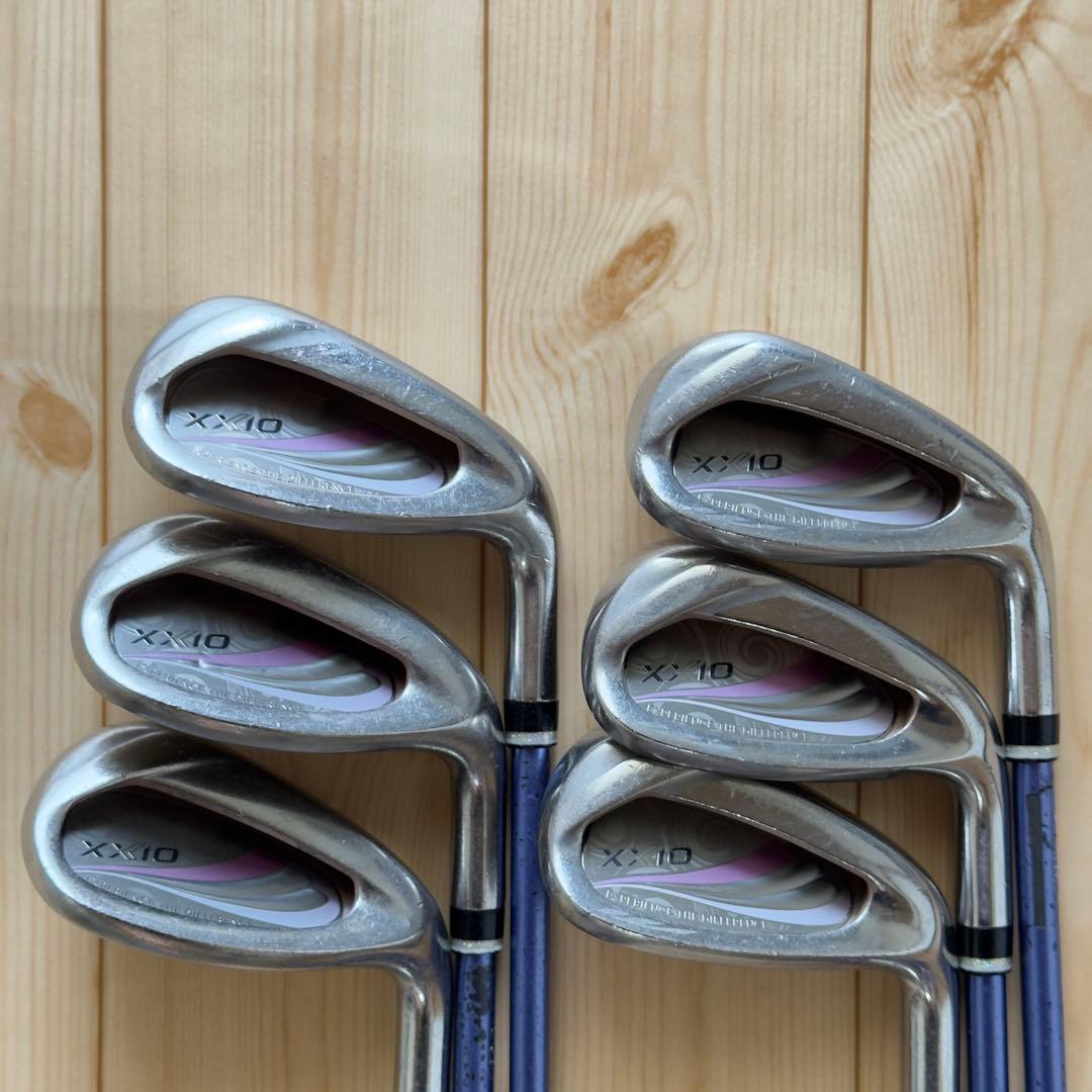 【レディース L】ゼクシオ11 アイアン 6本 セット XXIO11 ブルー 青