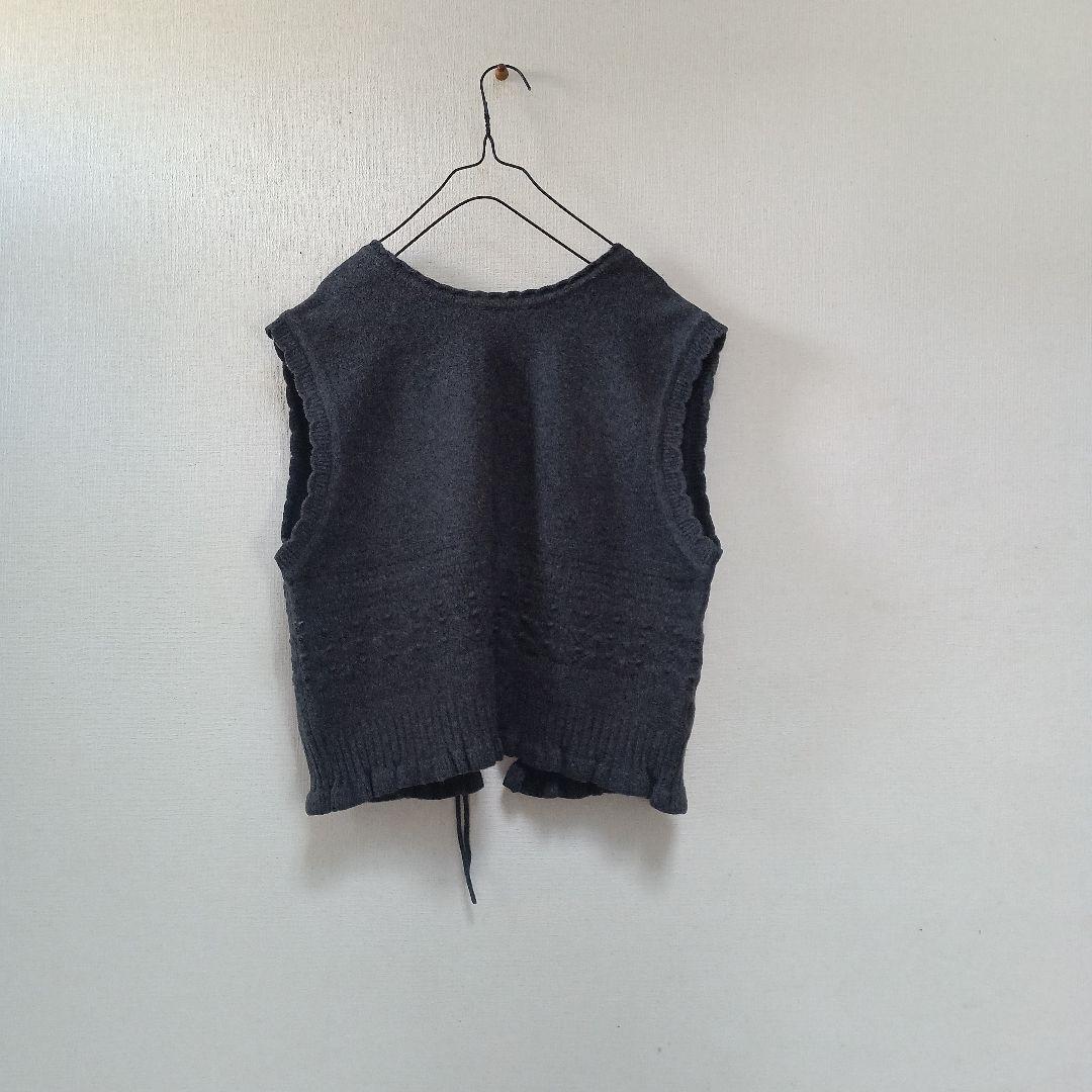 tumugコットンスパン2wayニットベスト未使用品
