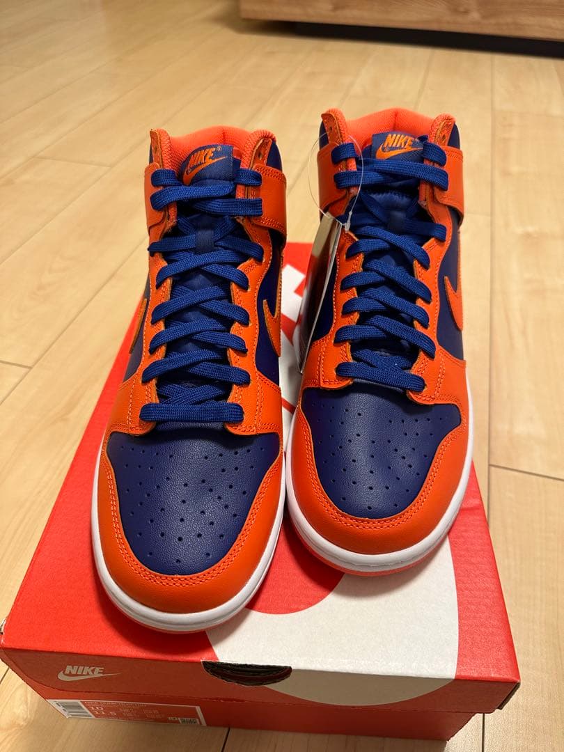 NIKE Dunk HI RETROオレンジ/ネイビー DD1399 800