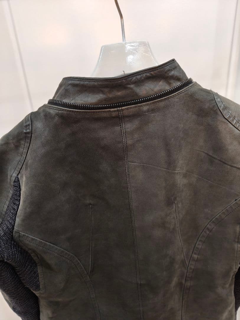 CALF SKIN レザーライダースJKT SISTERE