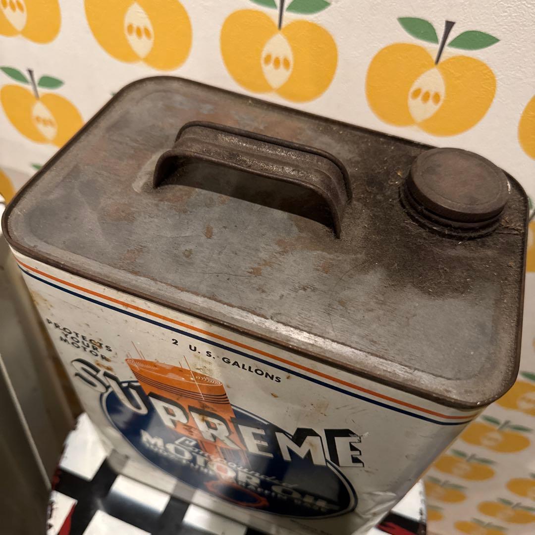 Supreme Motor Oil 2ガロンWestern Auto オイル缶