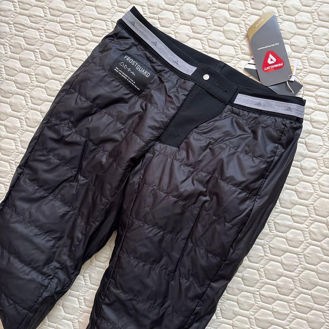 S新品26400円/アディダスゴルフ/レディース/中綿ストレッチパンツ/黒